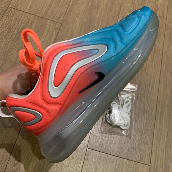๐ฅ Nike Air Max 720 Running Shoes, Pink Sea Blue Lava Glow Ombre, Women Size 6.5 - Picture 12 of 16